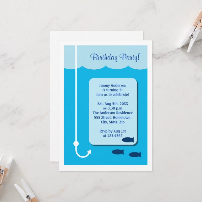 Högtidligt fiske inbjudningar (Fram/Back In Situ)