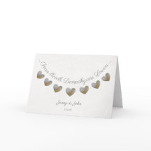 Högtidligt hälsningskort för engelska bröllop