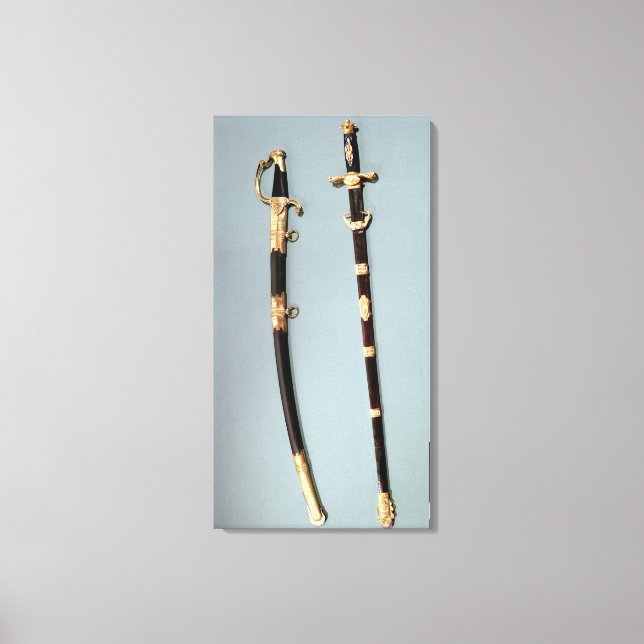 Högtidligt svärd från Napoleon Bonaparte Canvastryck (Framsida)