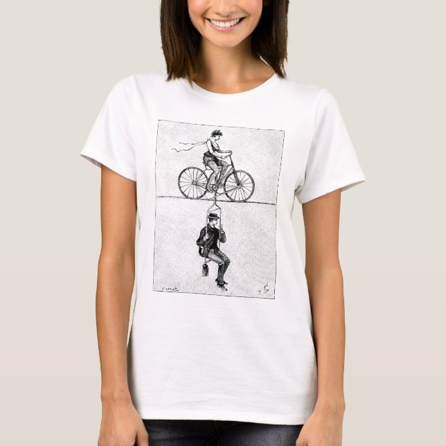 Högtrådstråd - Vintage Circus Cycling Act Tee Shirt (Framsida)
