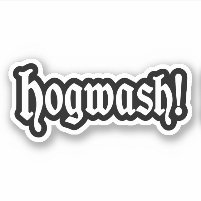 Hogtvätt! Klistermärken (Framsida)