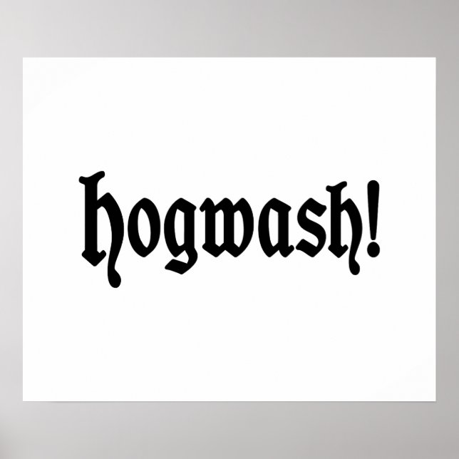 Hogtvätt! Poster (Framsidan)