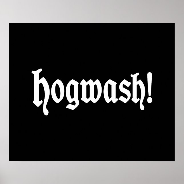 Hogtvätt! Poster (Framsidan)