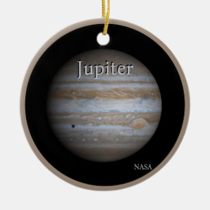 Högupplösande Globe av Jupiter Julgransprydnad Keramik