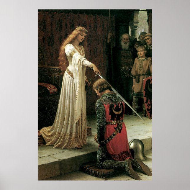 Högupplösande Victorian Art Skriv ut "Accolade" Poster (Framsidan)