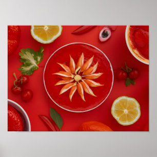 Högupplöst 8 000 DSLR-slinga av olika Röda Mat. Poster