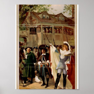 Högvägsarbetarens Vintage teater Poster
