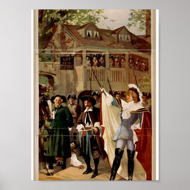 Högvägsarbetarens Vintage teater Poster (Framsidan)