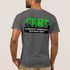Högvärdig kortärmadutslagsplats för CERT Tee Shirt