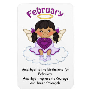 Högvärdig magnet för Februari Birthstone