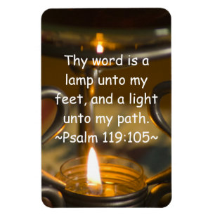 Högvärdig magnet för Psalm119:105