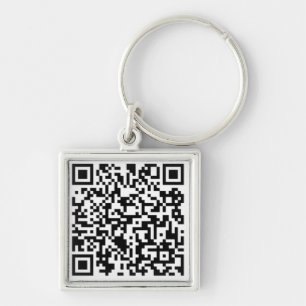 Högvärdiga Megacoin kvadrerar Keychain Fyrkantig Silverfärgad Nyckelring