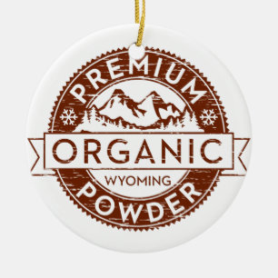 Högvärdiga organiska Wyoming pudrar Julgransprydnad Keramik