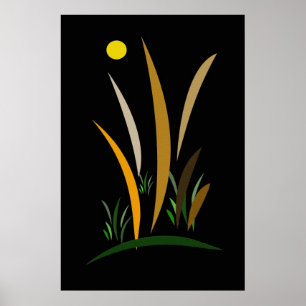 Högväxt affisch för gräs 36 x 24