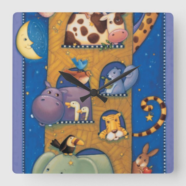 Högväxt ark fyrkantig klocka (Framsida)