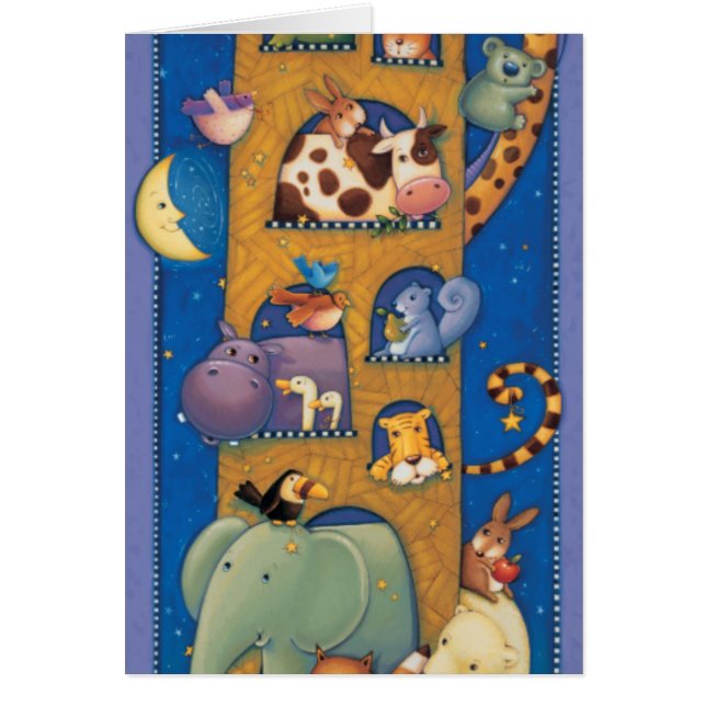 Högväxt ark hälsningskort (Framsidan)