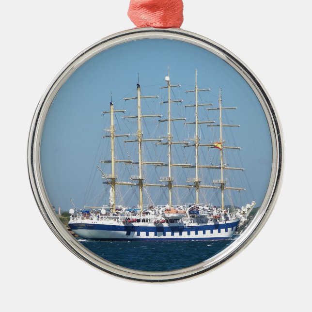 Högväxt fraktroyalClipper Julgransprydnad Metall (Framsidan)