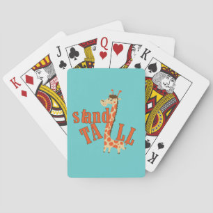 Högväxt giraffstativ casinokort