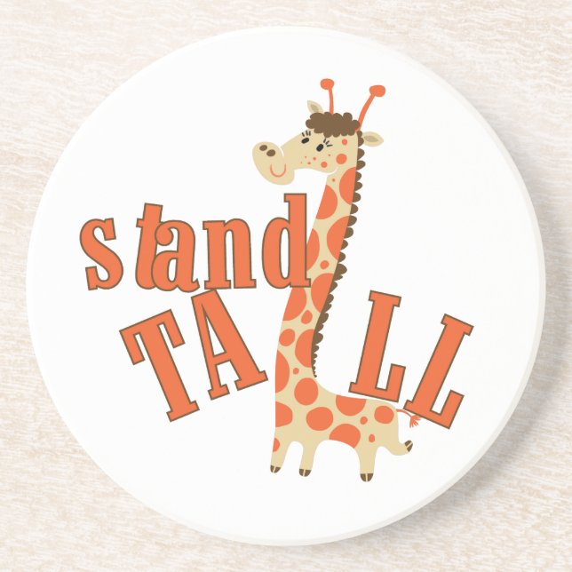 Högväxt giraffstativ underlägg sandsten (Framsidan)