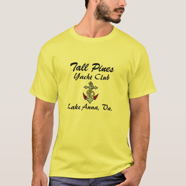 Högväxt gräsyachtklubb tee shirt (Framsida)