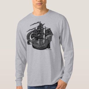 Högväxt t-skjorta för seglingfraktcoola design t shirt