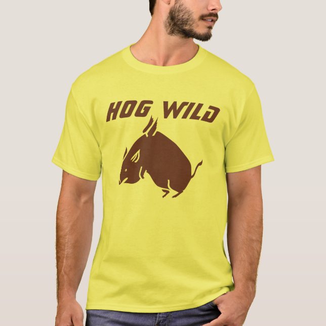 HOGVILDmanar T-tröja för mode T-shirt (Framsida)
