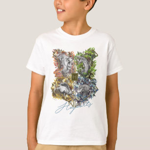 HOGWARTS™ Badge Blommigt Graphic T Shirt