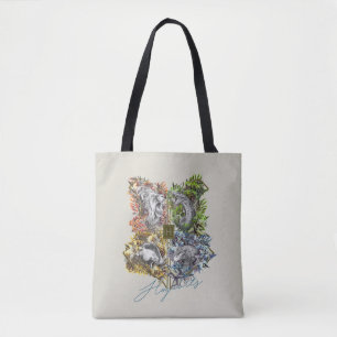 HOGWARTS™ Badge Blommigt Graphic Tygkasse