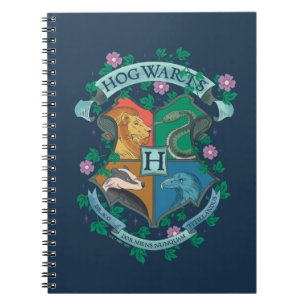 HOGWARTS™ Blommig Kam Anteckningsbok