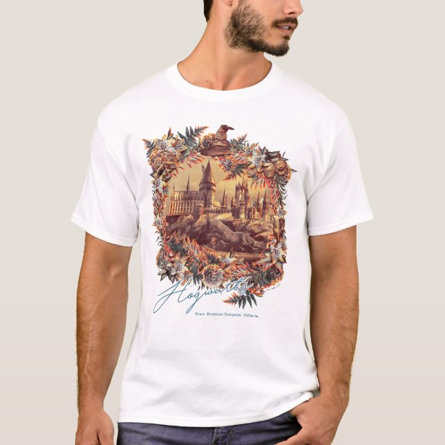 HOGWARTS™ CASTLE Blommigt Graphics T Shirt (Framsida)