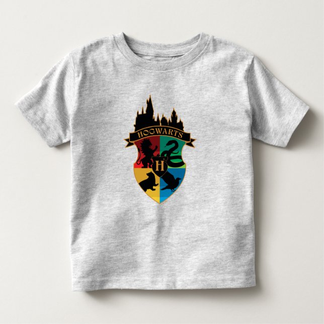 HOGWARTS™ Castle Crest House Pride Badge T Shirt (Framsida)