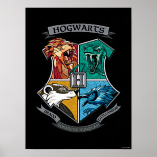 HOGWARTS™ Crosshatched Emblem Poster