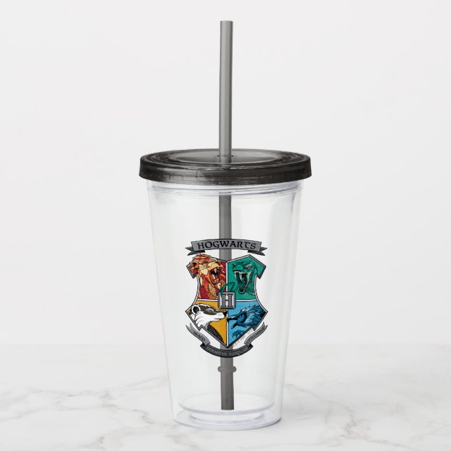 HOGWARTS™ Crosshatset Emblem Take Away Mugg (Framsida)