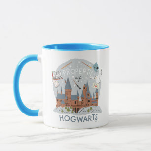 Hogwarts egendom Tecknad grafik Mugg