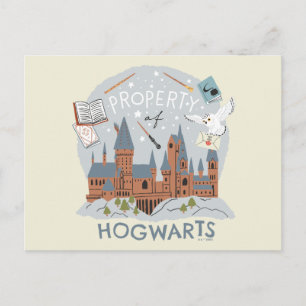 Hogwarts-egendom Tecknad grafik Vykort