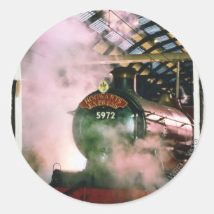Hogwarts Expressen Runt Klistermärke