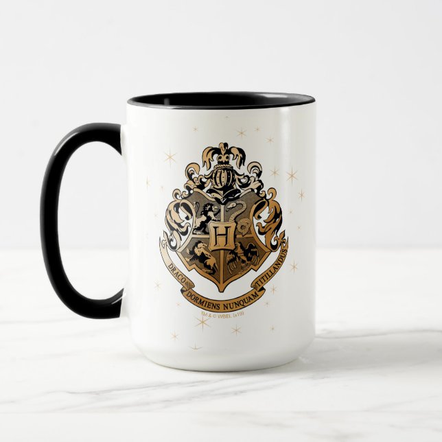 HOGWARTS™ Glyssningsenhet Golden Vapensköld Mugg (Vänster)