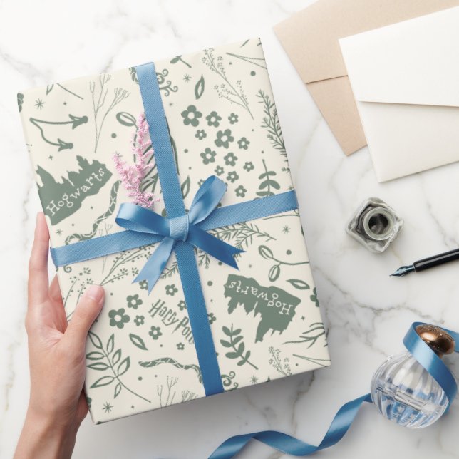HOGWARTS™ Herbology Magic Mönster Presentpapper (Gifting)
