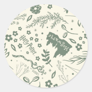 HOGWARTS™ Herbology Magic Mönster Runt Klistermärke