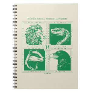 HOGWARTS™ House Animals Grid Anteckningsbok