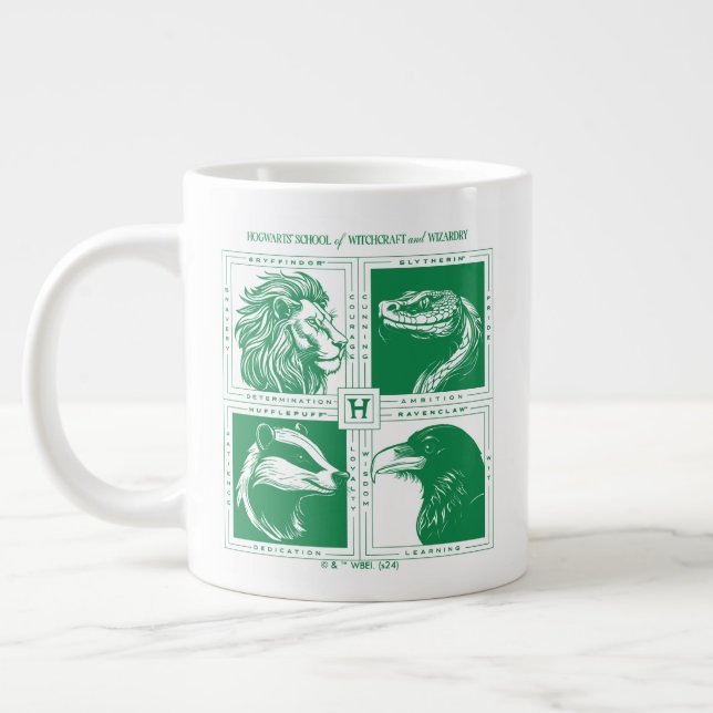 HOGWARTS™ House Animals Grid Jumbo Mugg (Vänster)