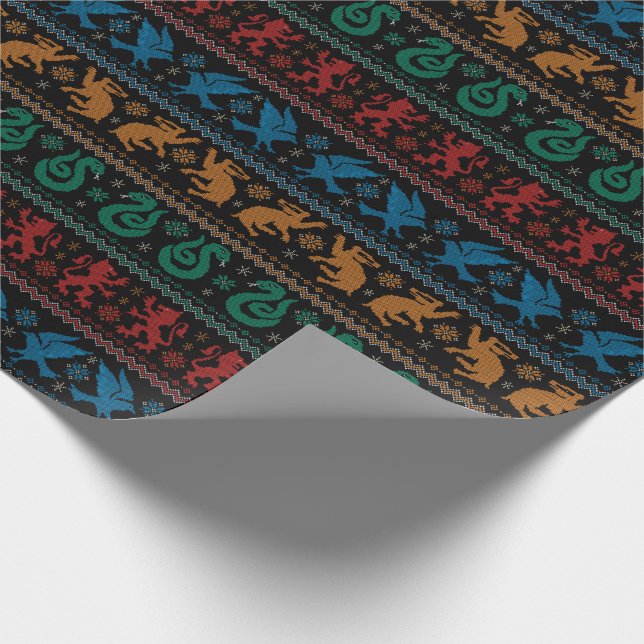 HOGWARTS™ House Animals Kor-Stitch Mönster Presentpapper (Hörn)