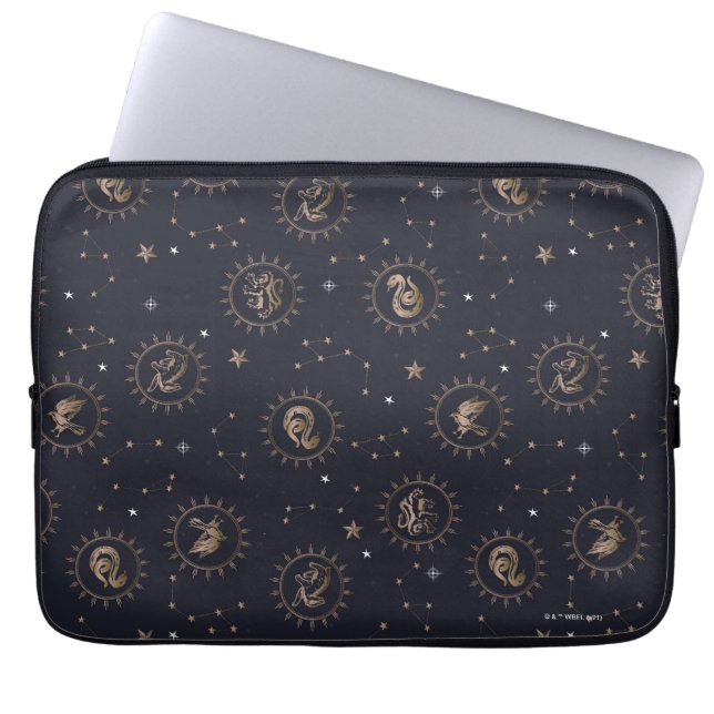 Hogwarts House Vapensköld Constellation Mönster Laptop Fodral (Framsidan)