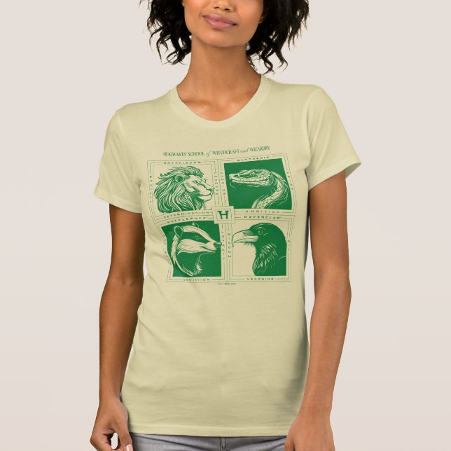 HOGWARTS™ Husdjur Grid T Shirt (Framsida)