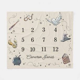 HOGWARTS™ månatlig milstolpe Baby Fleecefilt