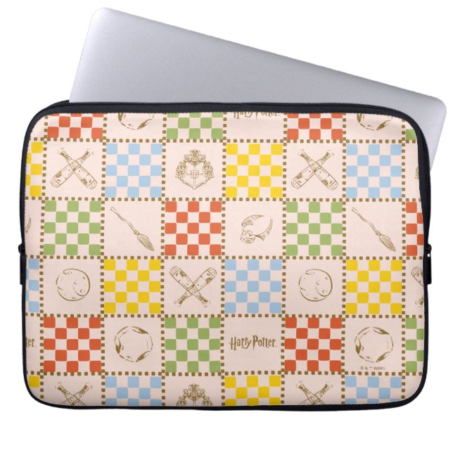 HOGWARTS™ QUIDDITCH™ Lag Kontrollmönster Laptop Fodral (Framsidan)