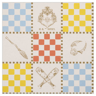 HOGWARTS™ QUIDDITCH™ Lagchecksmönster Tyg