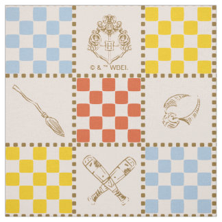 HOGWARTS™ QUIDDITCH™ Lagchecksmönster Tyg