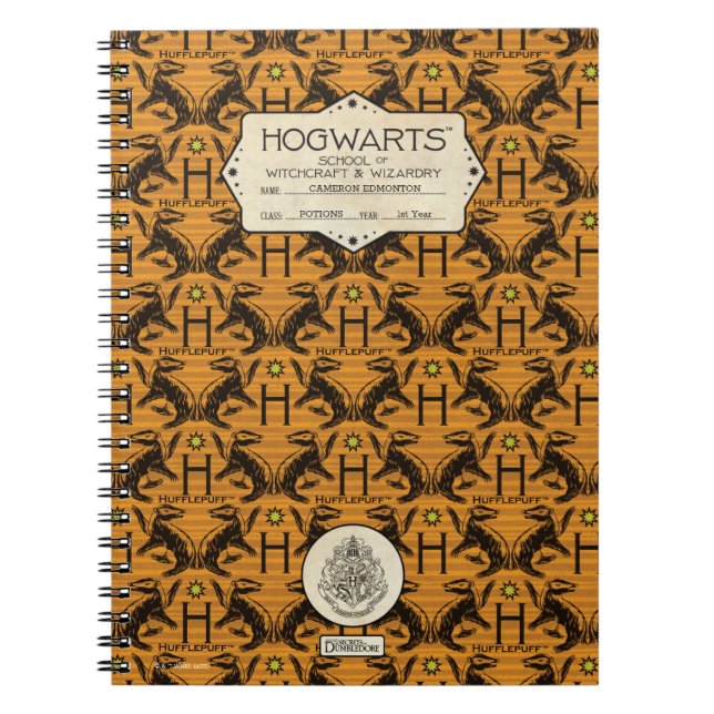 HOGWARTS™ School HUFFLEPUFF™-klass Anteckningsbok (Framsidan)