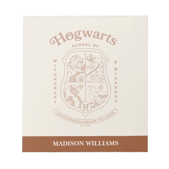 HOGWARTS™ School of Witchcraft and Wizardry Crest Anteckningsblock (Framsida)